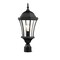 Z-Lite Wakefield Outdoor Post Light, Black & Clear Beveled 522PHM-BK - alternate 2